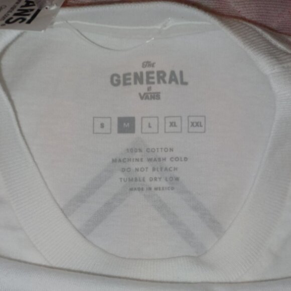 Vans The General Long Sleeve White Shirt Men’s Medium NWT - VN0ACJWHT - Picture 12 of 14